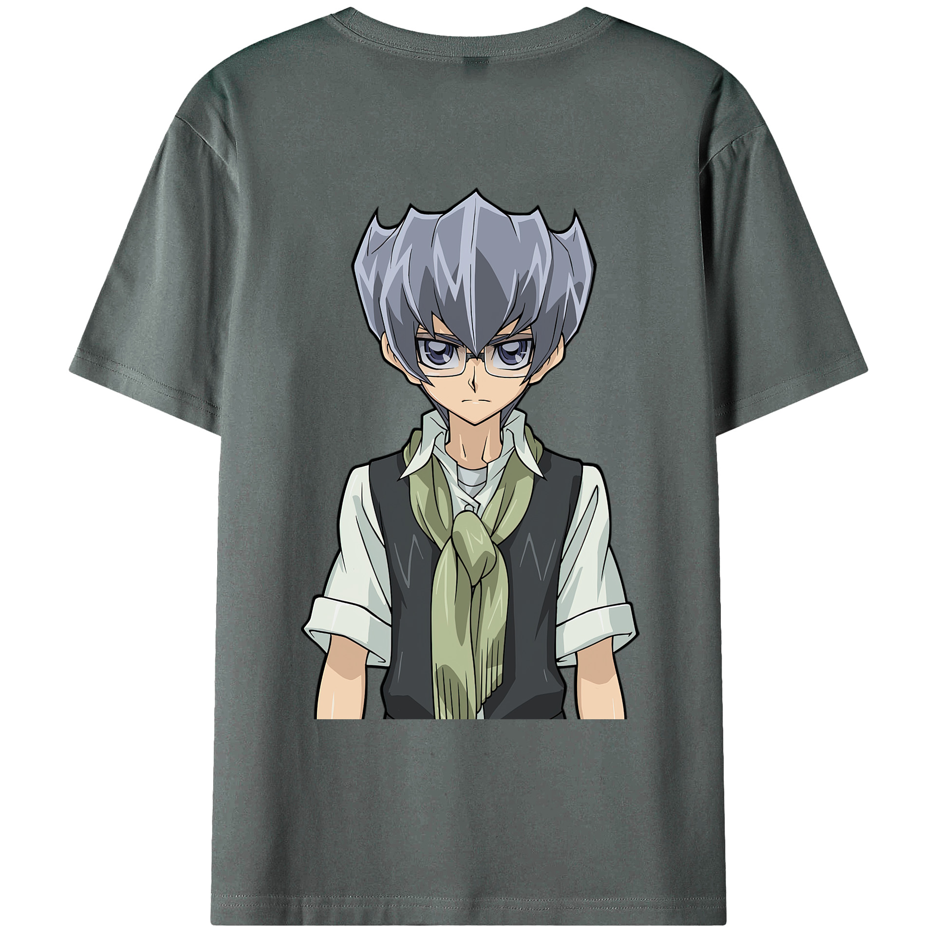 （画像用） 遊☆戯☆王 Yu-Gi-Oh! 綿100％ メンズ半袖Tシャツ（バックプリント） 通気性
